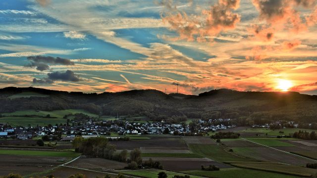 Sonnenuntergang in Wehr